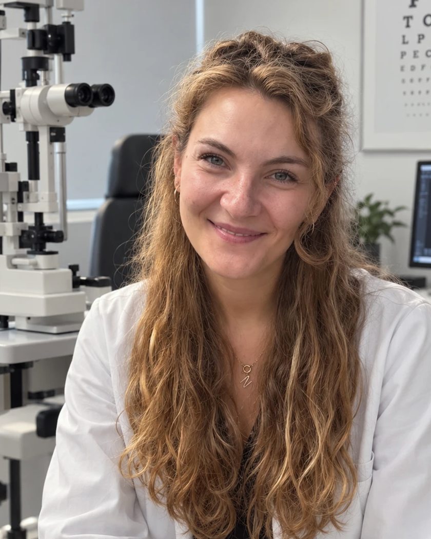 Portret van dr. Naomi Derluyn in de onderzoeksruimte